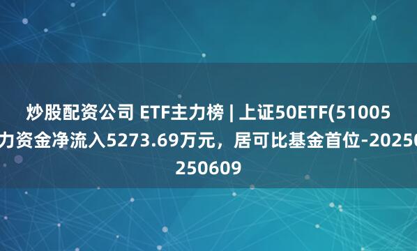 炒股配资公司 ETF主力榜 | 上证50ETF(510050)主力资金净流入5273.69万元，居可比基金首位-20250609